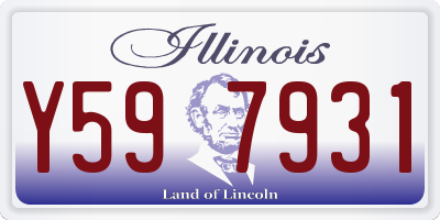IL license plate Y597931