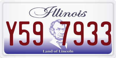 IL license plate Y597933