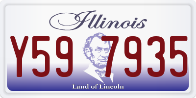 IL license plate Y597935