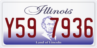 IL license plate Y597936