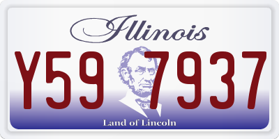 IL license plate Y597937