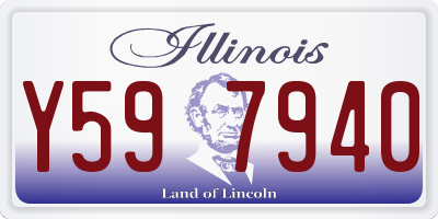 IL license plate Y597940
