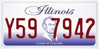 IL license plate Y597942