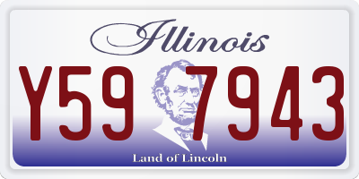IL license plate Y597943