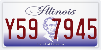 IL license plate Y597945