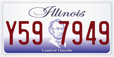 IL license plate Y597949
