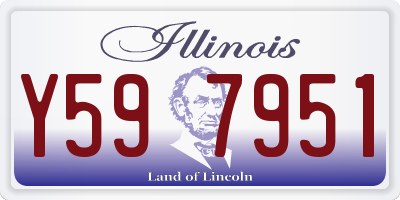 IL license plate Y597951