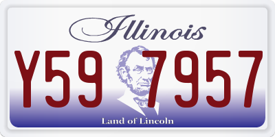 IL license plate Y597957