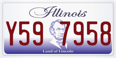 IL license plate Y597958