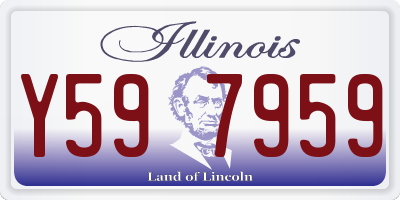 IL license plate Y597959