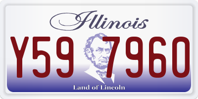 IL license plate Y597960