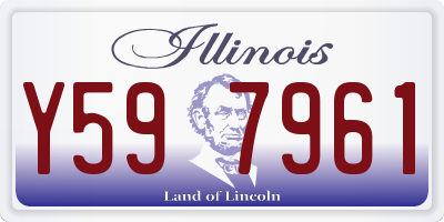 IL license plate Y597961