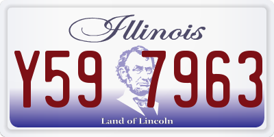 IL license plate Y597963