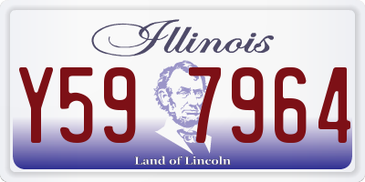 IL license plate Y597964