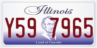 IL license plate Y597965