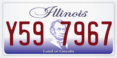 IL license plate Y597967