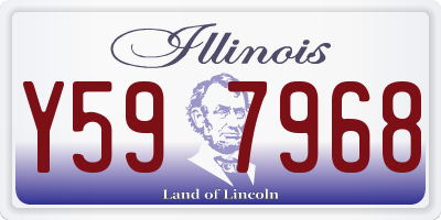 IL license plate Y597968