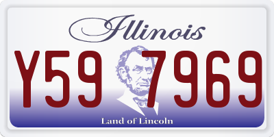 IL license plate Y597969