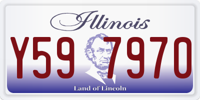 IL license plate Y597970