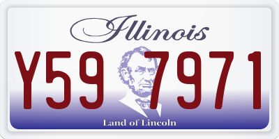 IL license plate Y597971