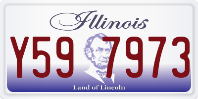 IL license plate Y597973