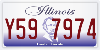 IL license plate Y597974