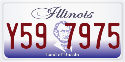 IL license plate Y597975