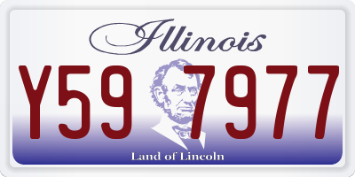 IL license plate Y597977