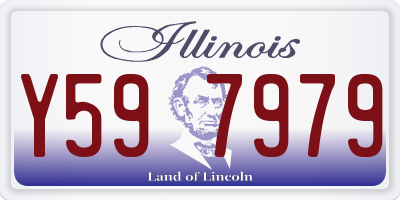 IL license plate Y597979