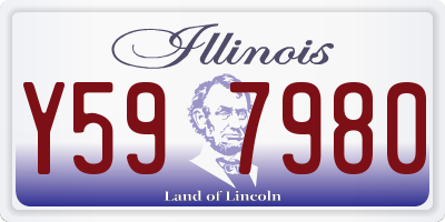 IL license plate Y597980