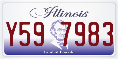 IL license plate Y597983