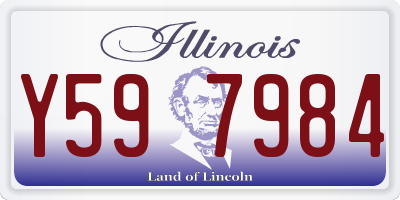 IL license plate Y597984