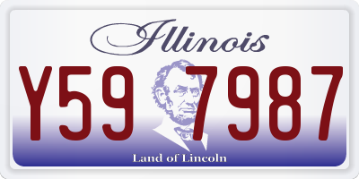 IL license plate Y597987