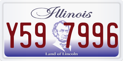 IL license plate Y597996