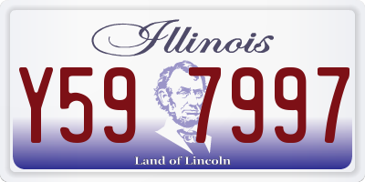 IL license plate Y597997