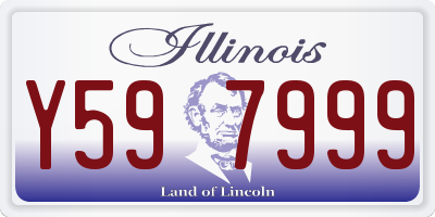 IL license plate Y597999