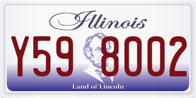 IL license plate Y598002