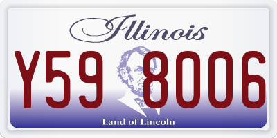IL license plate Y598006