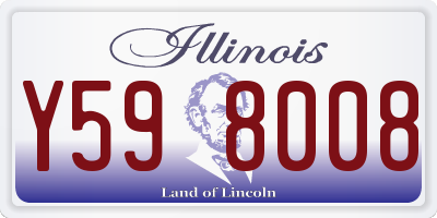 IL license plate Y598008