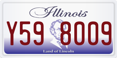 IL license plate Y598009