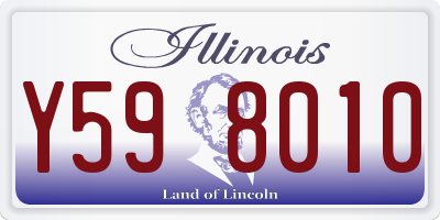 IL license plate Y598010