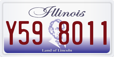 IL license plate Y598011