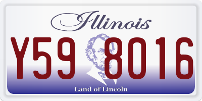 IL license plate Y598016