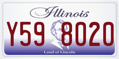 IL license plate Y598020