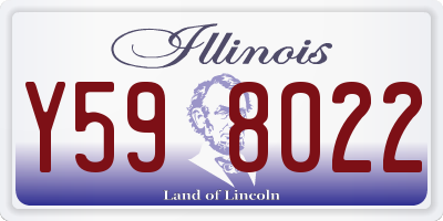 IL license plate Y598022