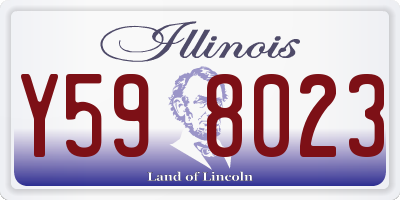 IL license plate Y598023