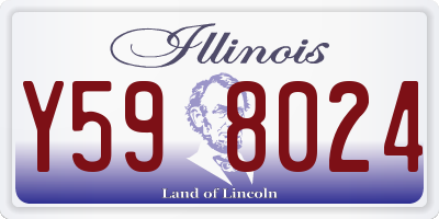 IL license plate Y598024