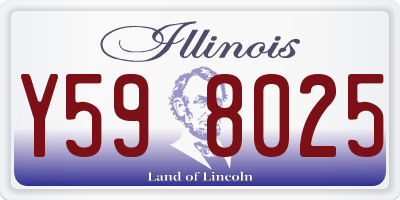 IL license plate Y598025