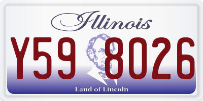 IL license plate Y598026