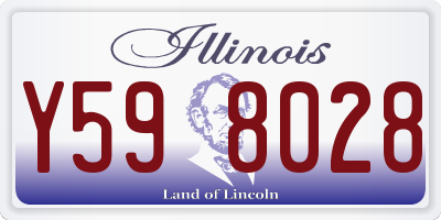 IL license plate Y598028